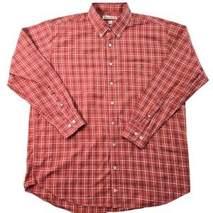 Southern Point Co. Shirt Mens XL‎ Red Plaid Long Sleeve Button Up Regular Fit